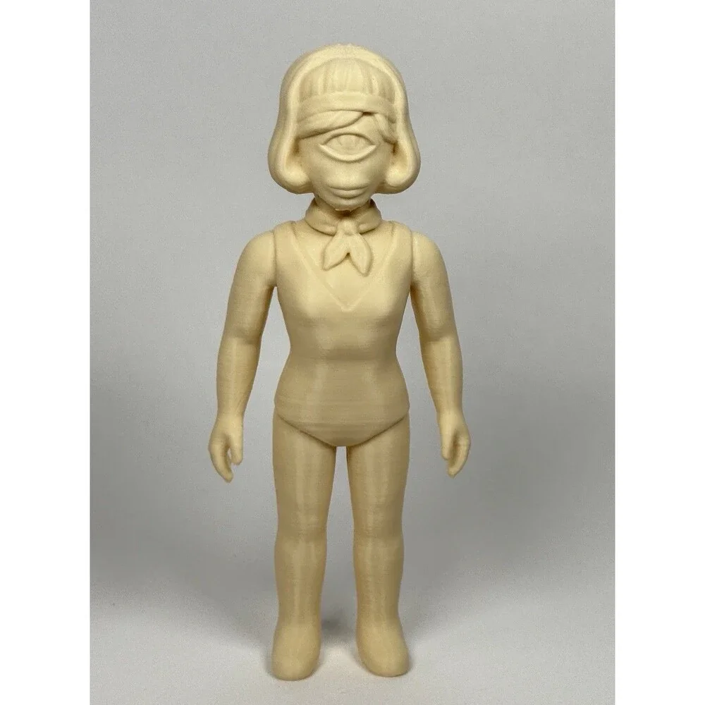 Female Humanoid One Eyed Monster Paintable Toy